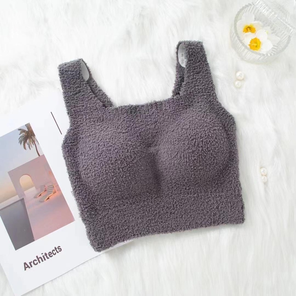 AA027732秋冬舒適無痕羊毛絨保暖背心(短版）