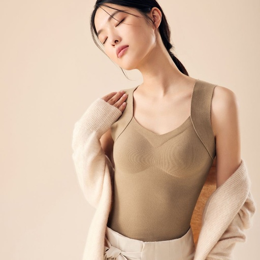 [3853] 羅紋保暖背心 BRA TOP 3853(預購)