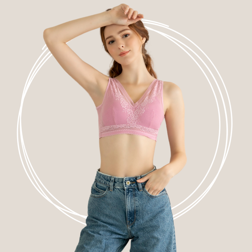 [9926] 竹炭蕾絲內衣9926